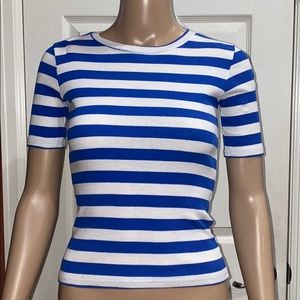 ❤️Cute Blu & White Stripe Top